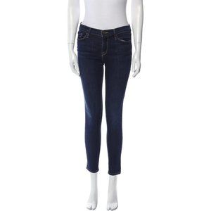 FRAME denim Le Skinny de Jeanne Skinny Jeans Mid Rise Dark Wash Sz 28x28